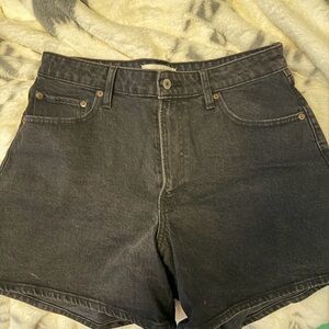 Abercrombie & Fitch black Jean Shorts